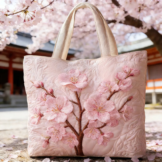 Blossom Serenity | Bolso de mano acolchado hecho a mano