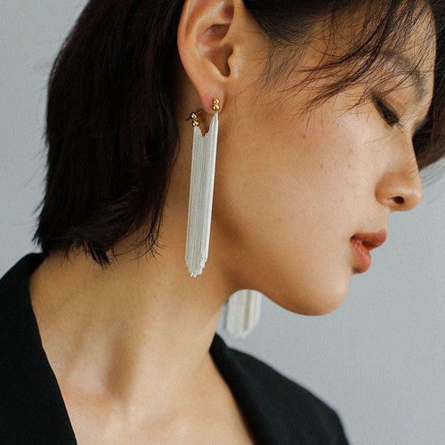 Ursa™ Pendientes, collar, pulsera con flecos en forma de cascada