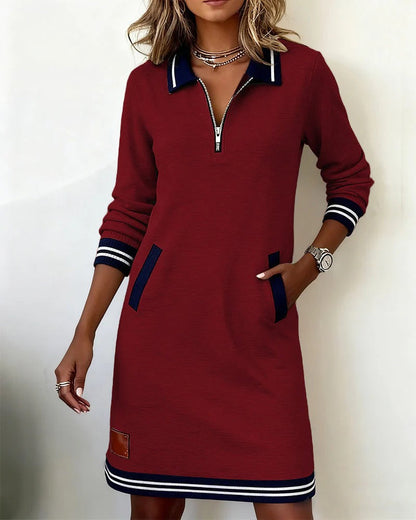Catalina | Vestido de Algodón de Manga Larga